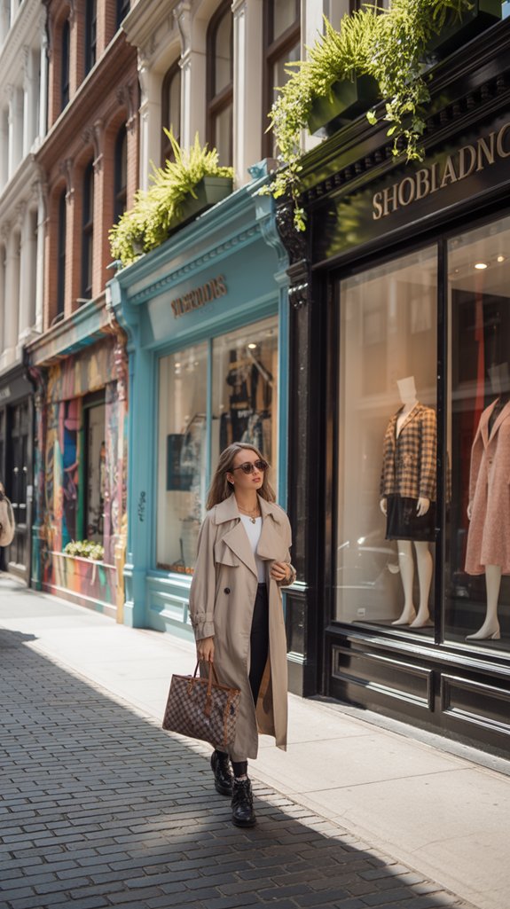 chic shopping district exploration